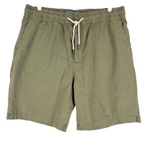 Free Planet Men's Mayfly Green Cotton Shorts With Drawstring Pockets Size XL NWT